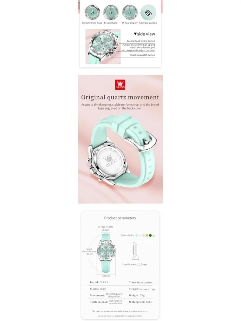 Luxury Diamond Women's Watch - Waterproof Stainless Steel Bracelet, Luminous